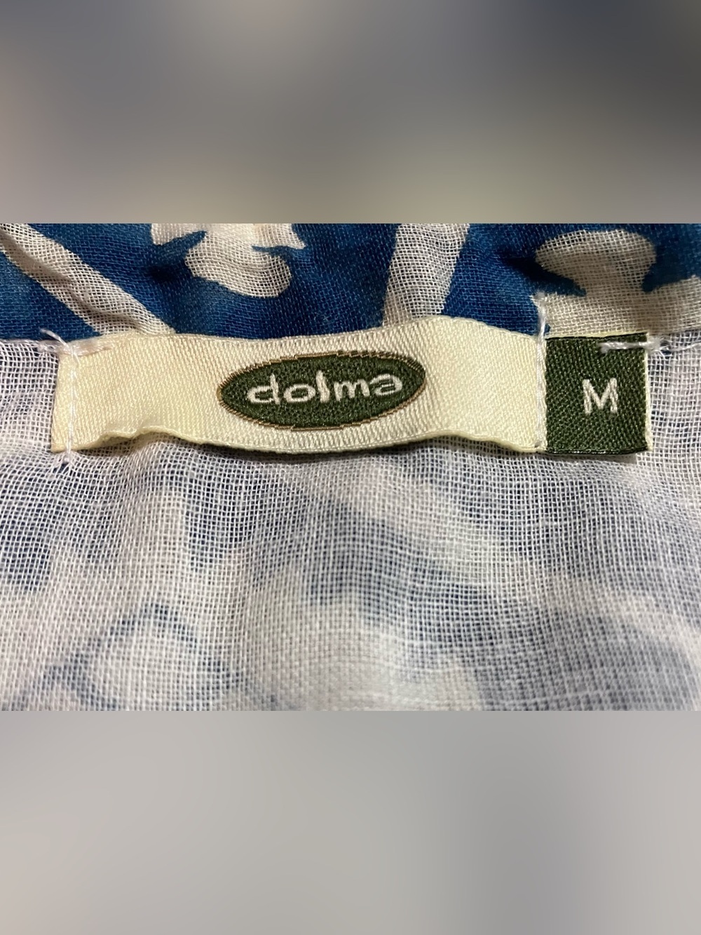 Azima Dress in Blue by Dolma - Picture 7 of 9